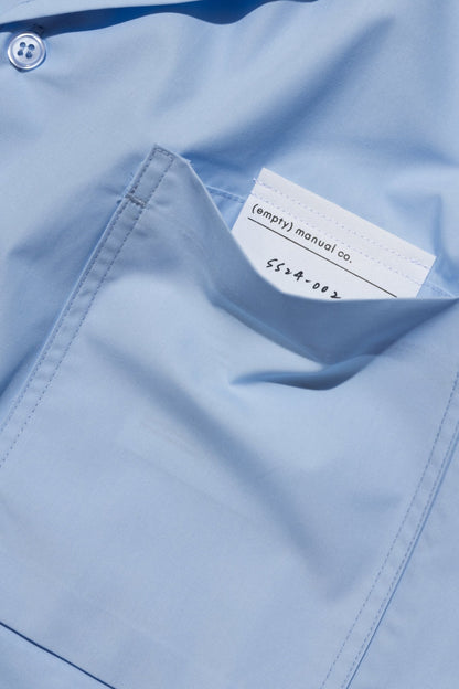 (empty) manual co. pocket(s) shirt/ cotton blue - GROGROCERY