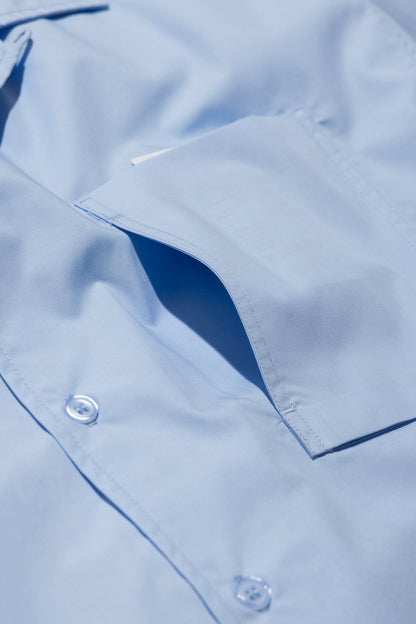 (empty) manual co. pocket(s) shirt/ cotton blue - GROGROCERY