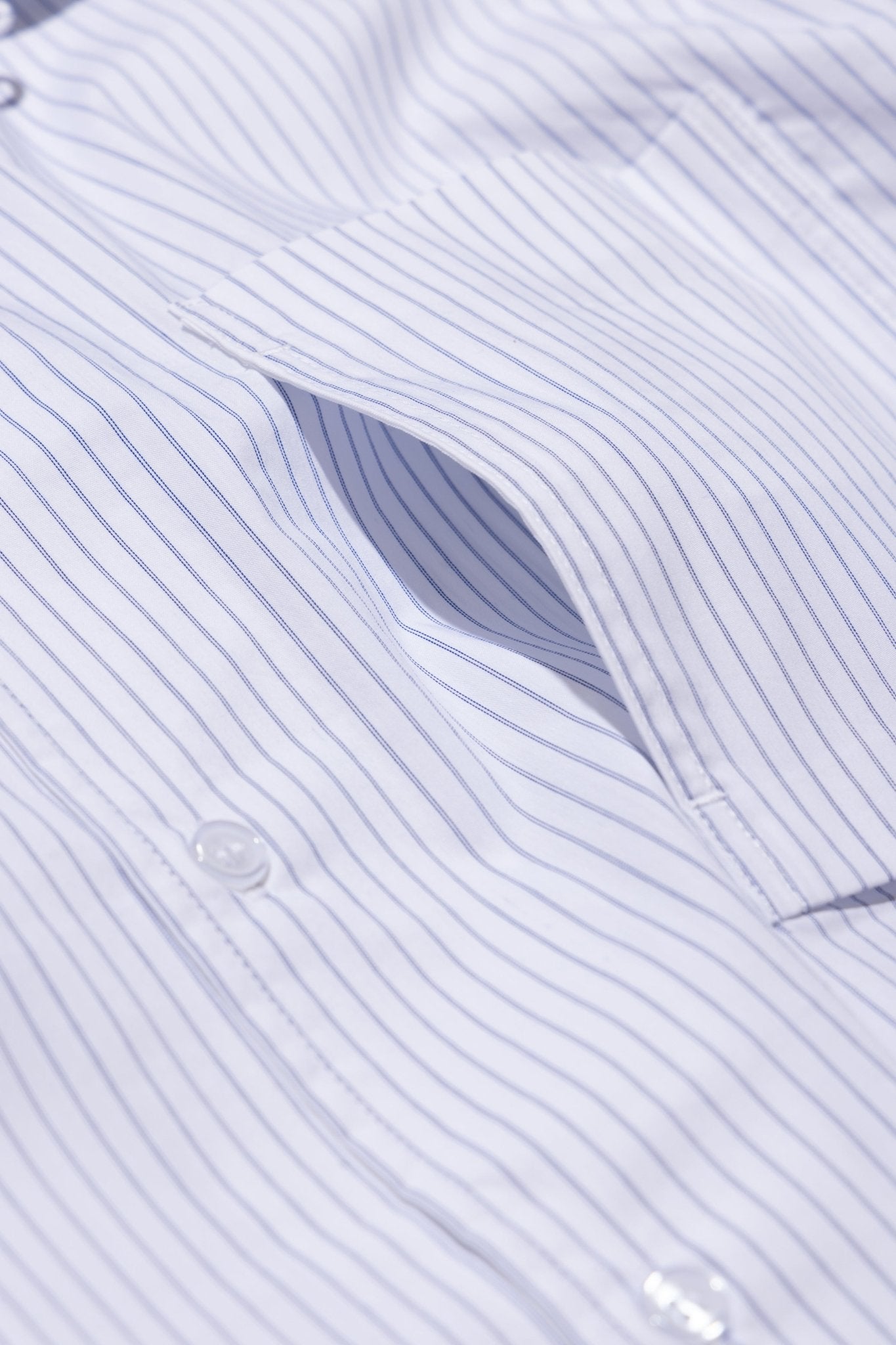 (empty) manual co. pocket(s) shirt/ white pinstripes - GROGROCERY