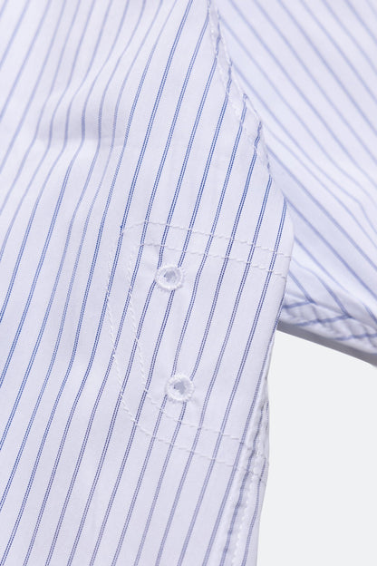 (empty) manual co. pocket(s) shirt/ white pinstripes - GROGROCERY