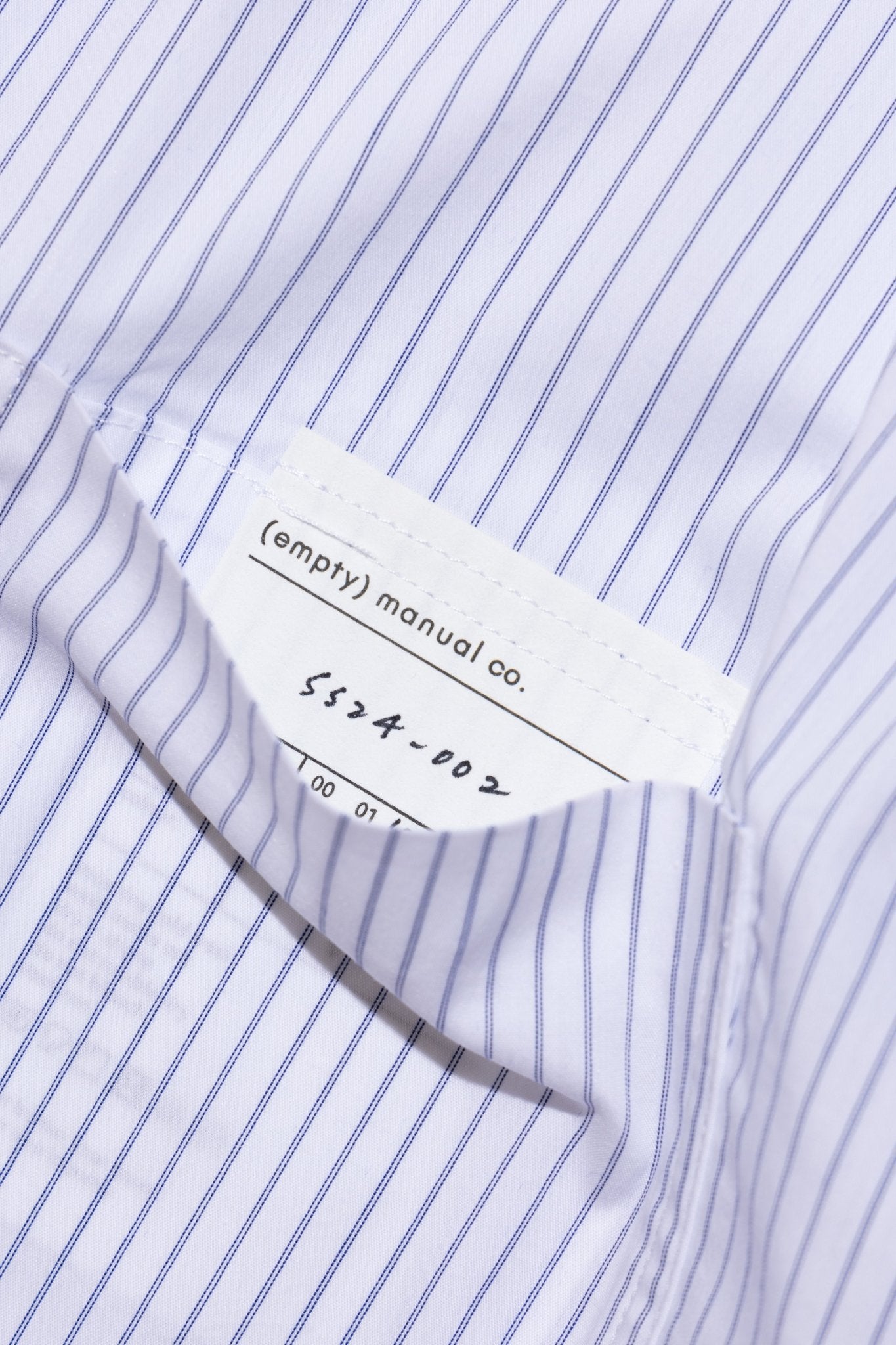 (empty) manual co. pocket(s) shirt/ white pinstripes - GROGROCERY