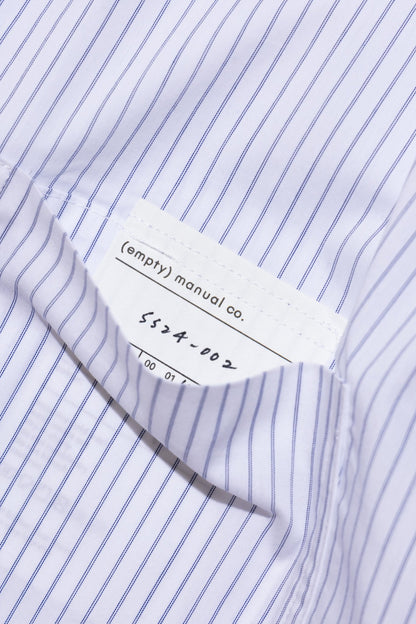 (empty) manual co. pocket(s) shirt/ white pinstripes - GROGROCERY