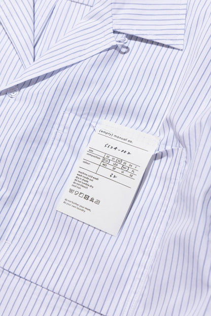 (empty) manual co. pocket(s) shirt/ white pinstripes - GROGROCERY