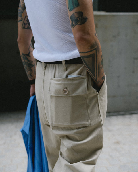 (empty) manual co. pseudo roll-up pants - GROGROCERY