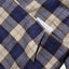 (empty) manual co. quadruple pockets checker shirt/ blue & merino checker - GROGROCERY