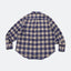 (empty) manual co. quadruple pockets checker shirt/ blue & merino checker - GROGROCERY