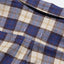 (empty) manual co. quadruple pockets checker shirt/ blue & merino checker - GROGROCERY