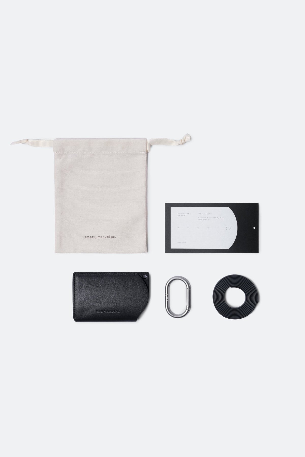(empty) manual co. radius card holder - black - GROGROCERY