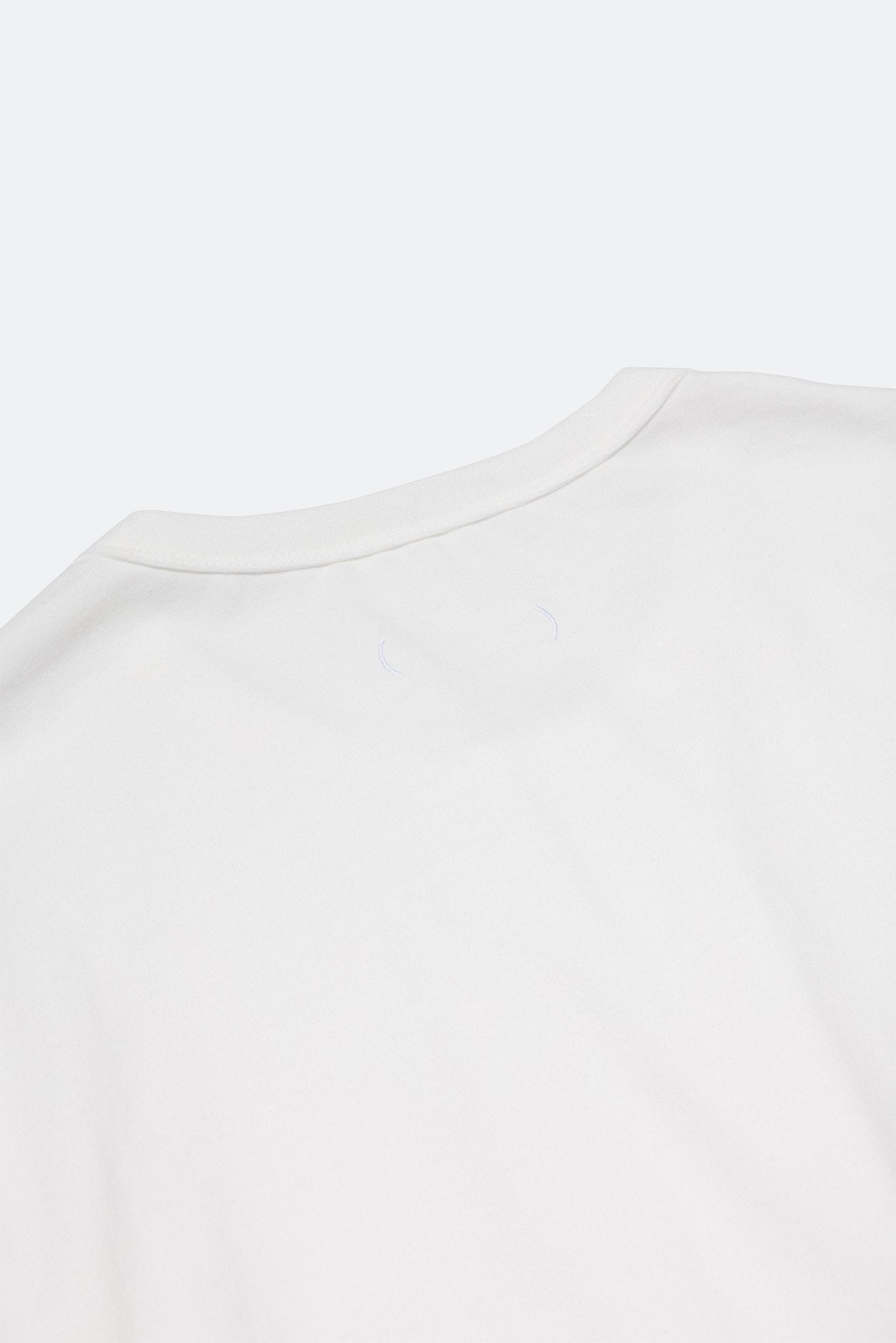 (empty) manual co. red embroidery L/S tee/ white - GROGROCERY