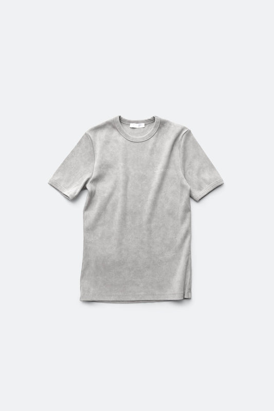 (empty) manual co. slim fit ribbed tee/ washed grey - GROGROCERY
