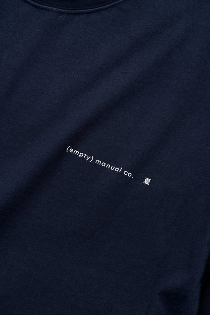 (empty) manual co. summer solstice tee/ navy blue - GROGROCERY