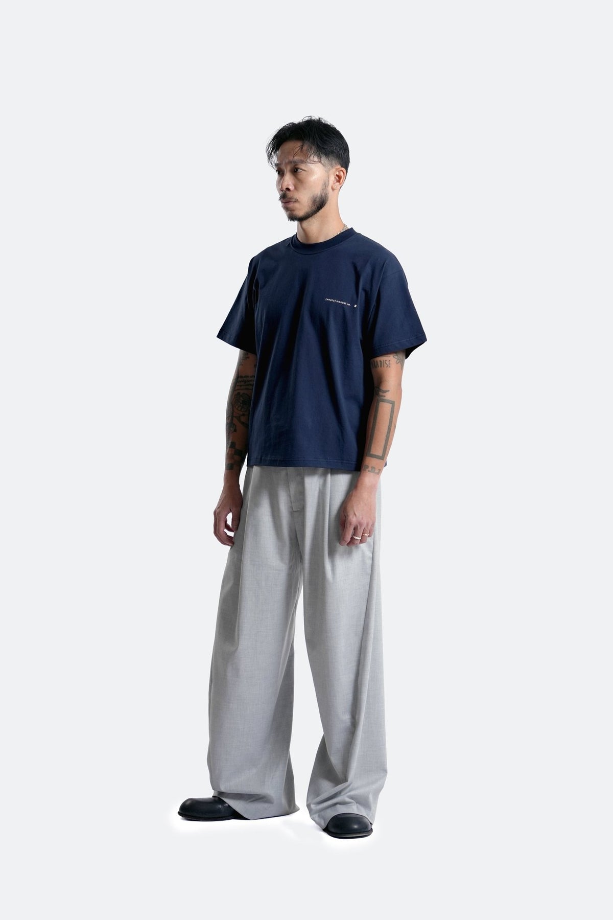 (empty) manual co. summer solstice tee/ navy blue - GROGROCERY