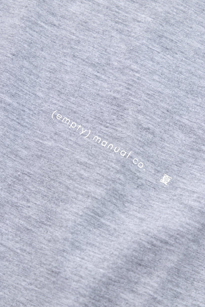 (empty) manual co. summer solstice tee/ off grey - GROGROCERY