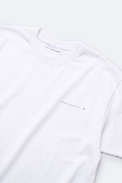 (empty) manual co. summer solstice tee/ white - GROGROCERY