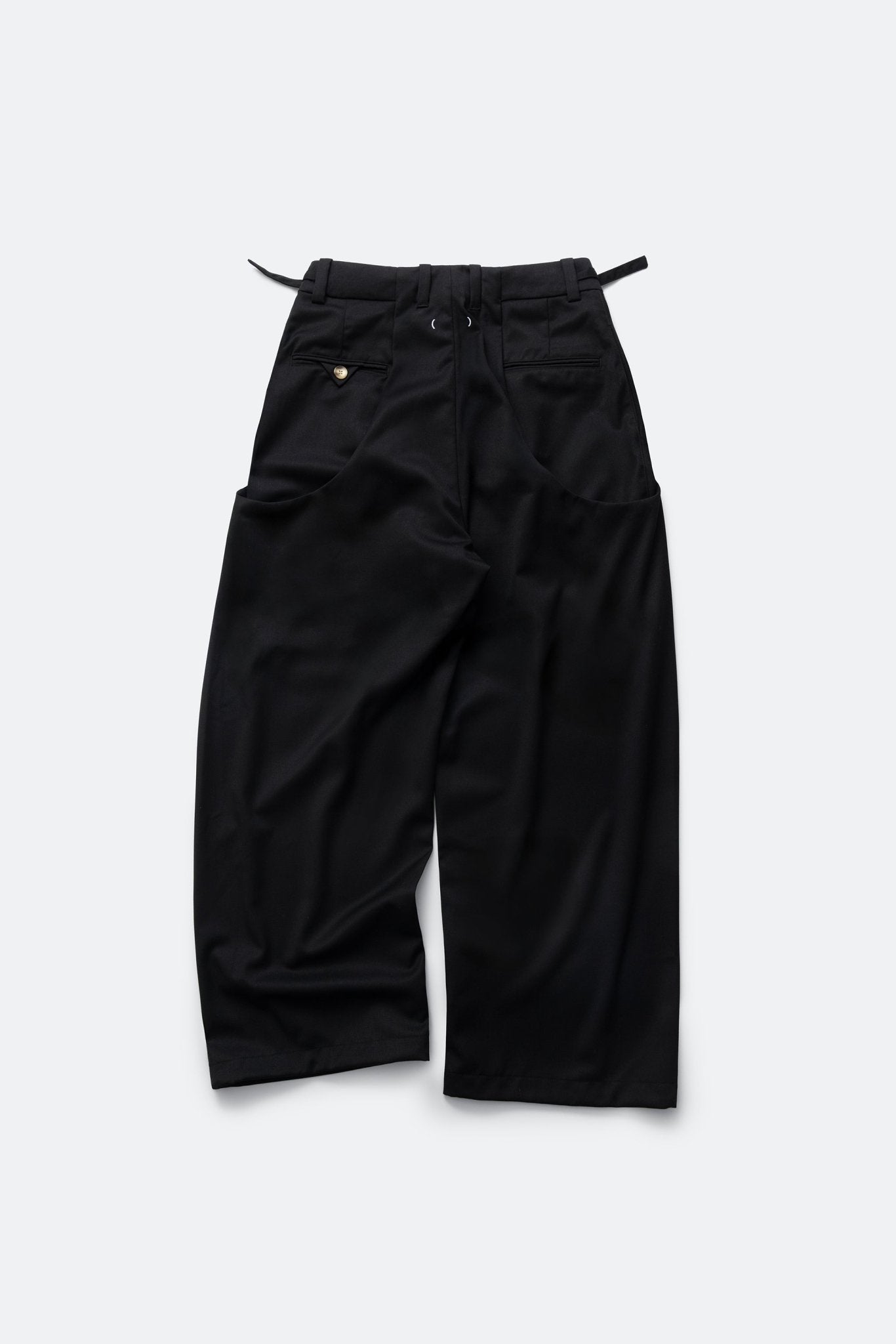 (empty) manual co. UU wide tailored pants/ mute black - GROGROCERY