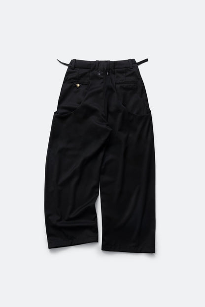 (empty) manual co. UU wide tailored pants/ mute black - GROGROCERY
