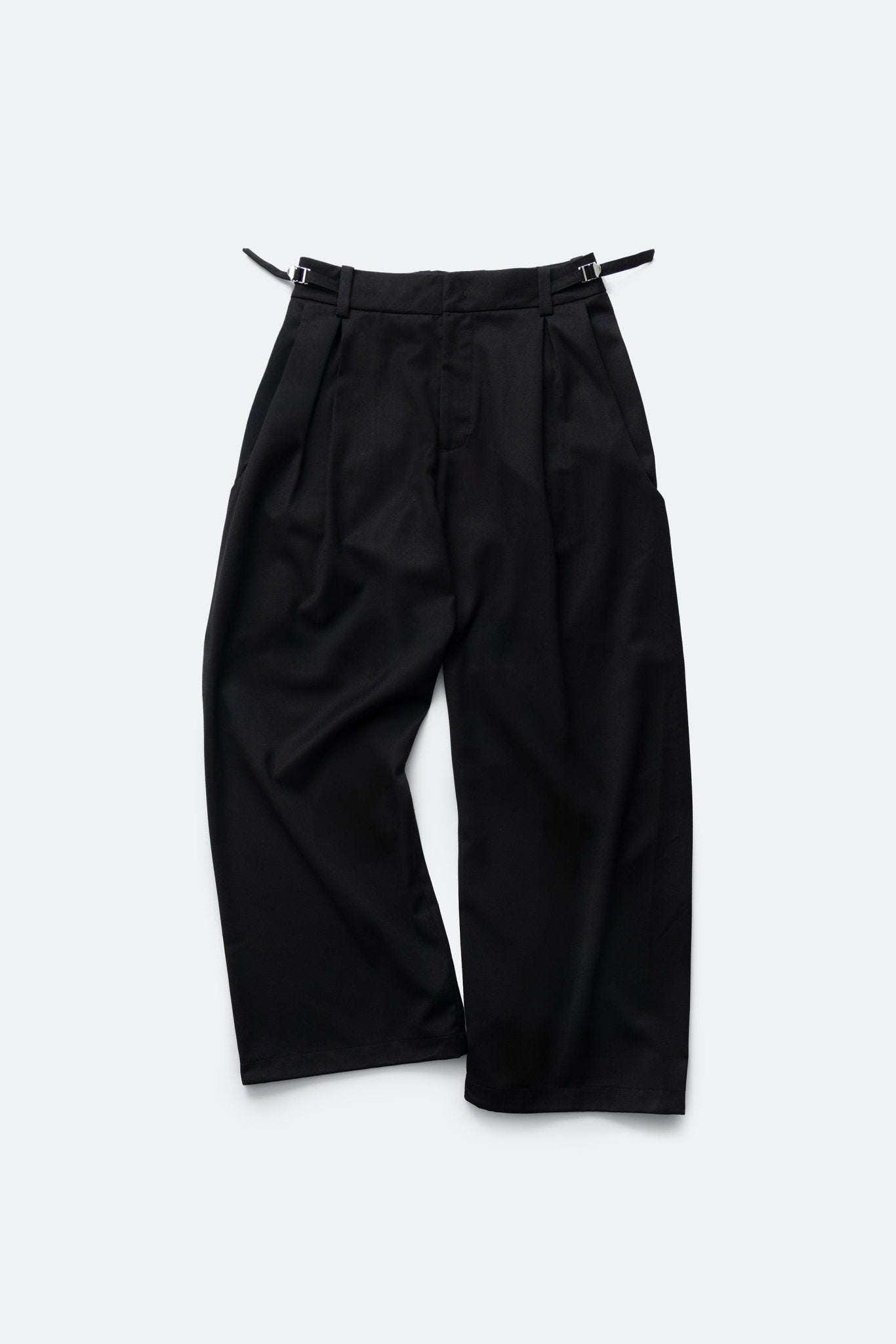 (empty) manual co. UU wide tailored pants/ mute black - GROGROCERY