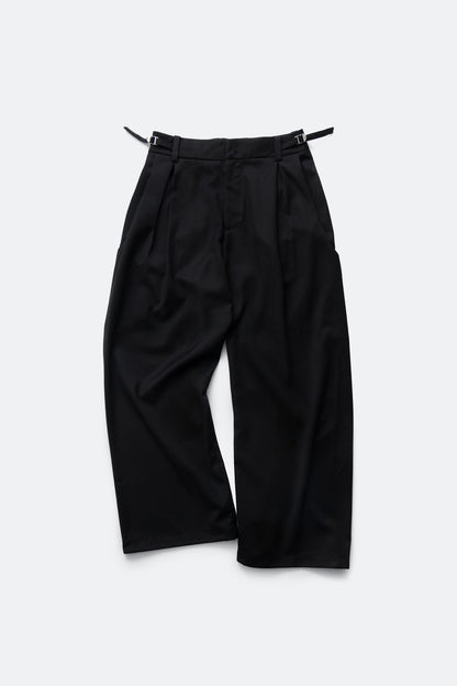 (empty) manual co. UU wide tailored pants/ mute black - GROGROCERY