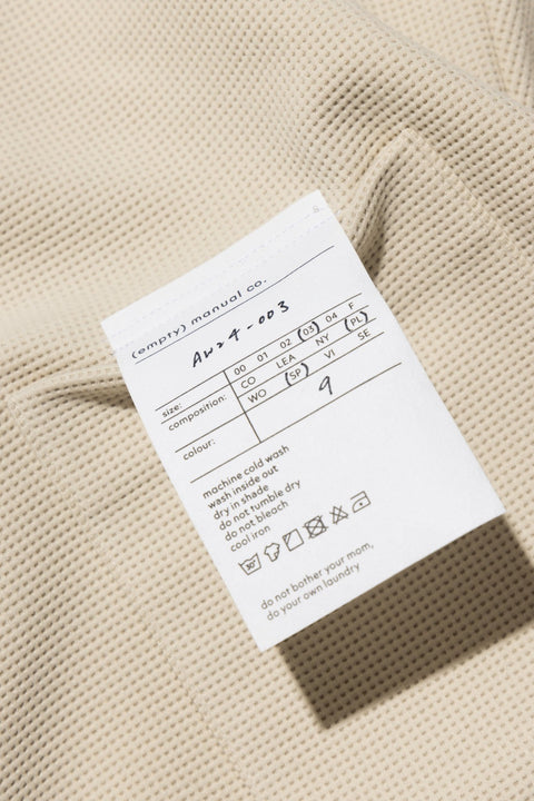 (empty) manual co. waffle pocket L/S tee/ - GROGROCERY