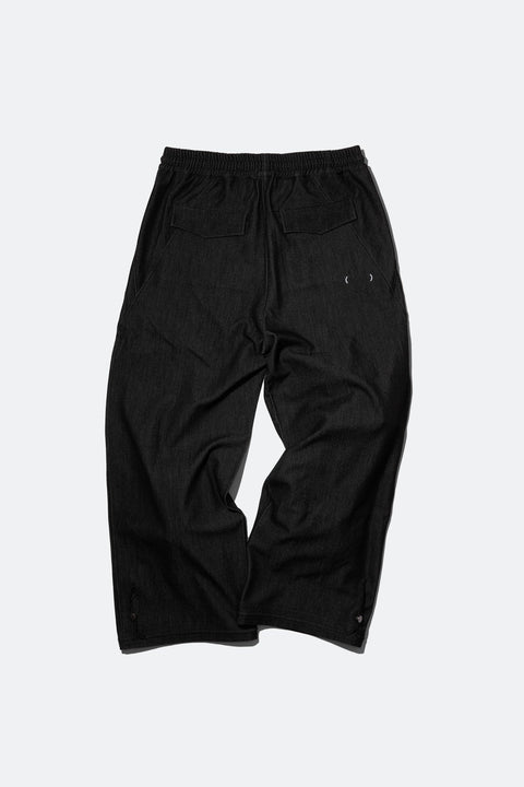 (empty) manual co. wide cut tailored pants/ licorice - GROGROCERY