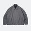 (empty) manual co. wide cut wool blend blouson jacket/ dark cement - GROGROCERY