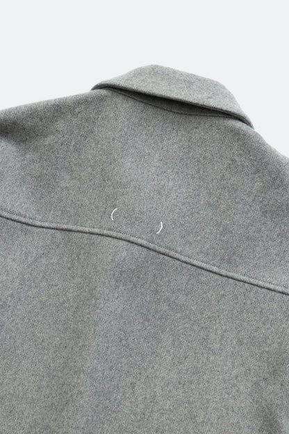 (empty) manual co. wool blend blouson jacket/ grey - GROGROCERY