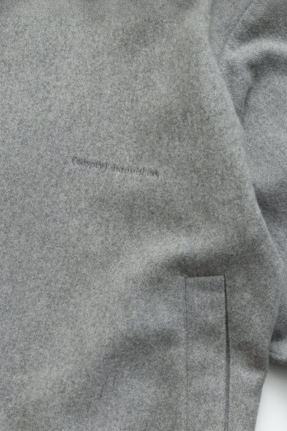 (empty) manual co. wool blend blouson jacket/ grey - GROGROCERY