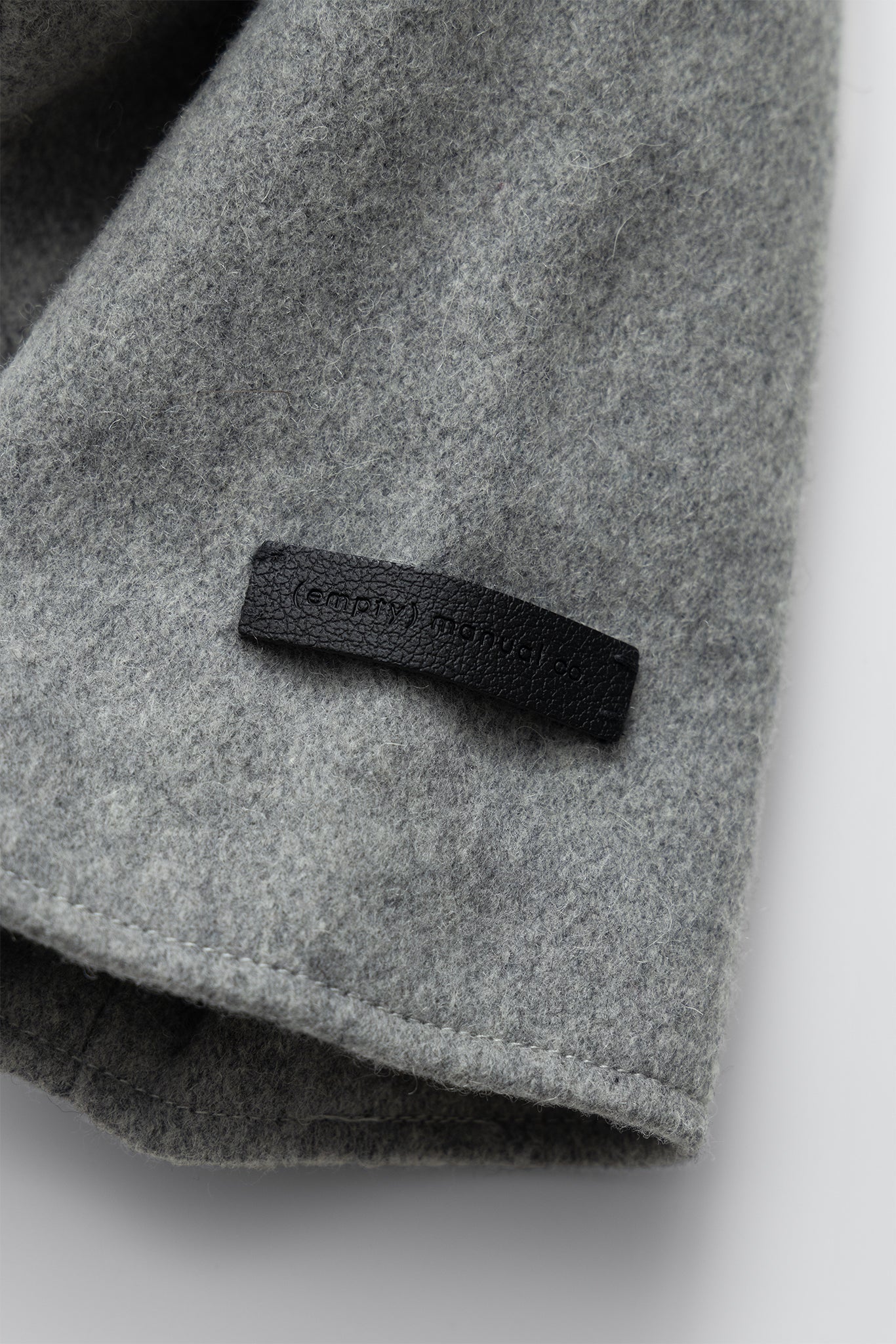 (empty) manual co. wool blend blouson jacket/ grey - GROGROCERY