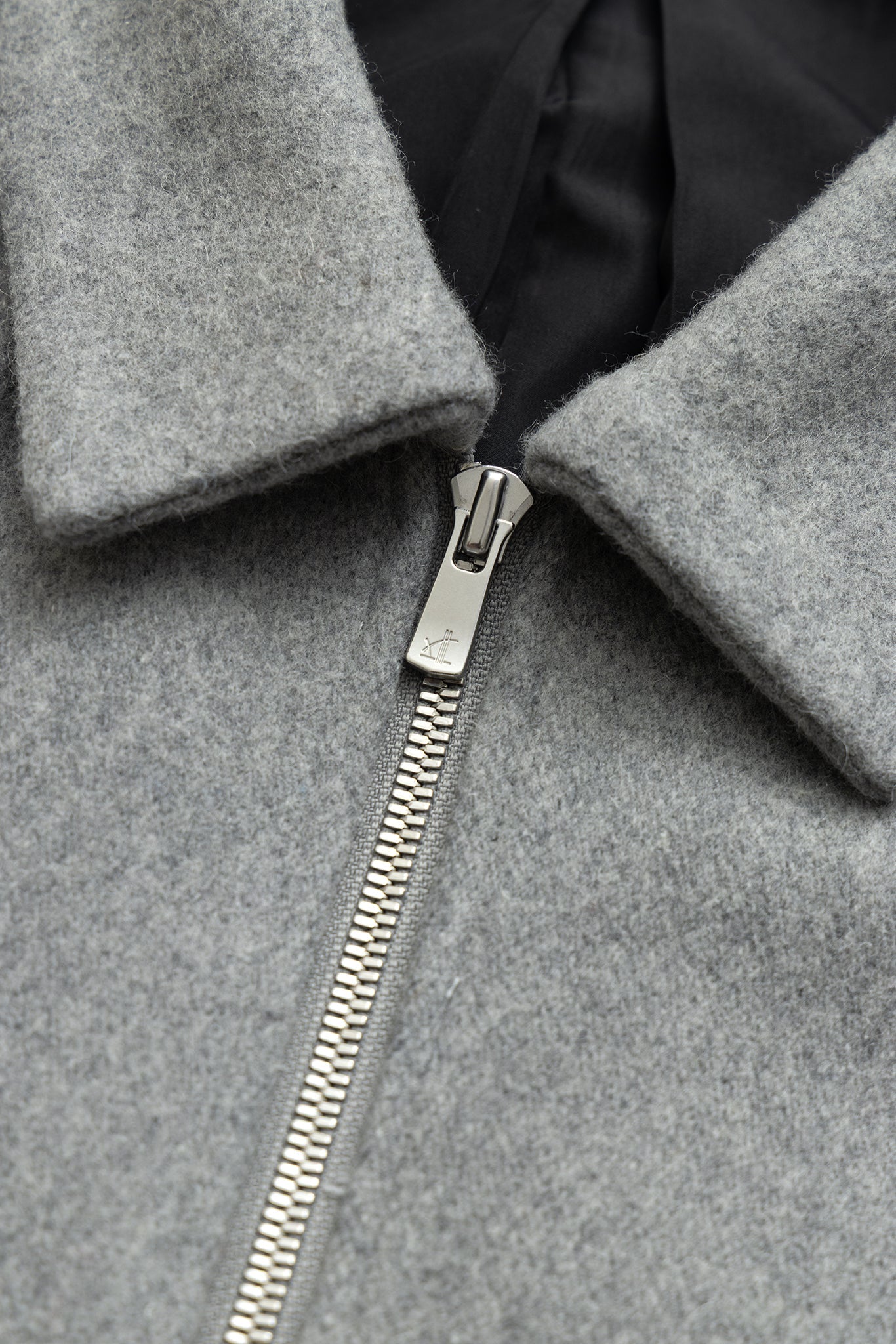 (empty) manual co. wool blend blouson jacket/ grey - GROGROCERY