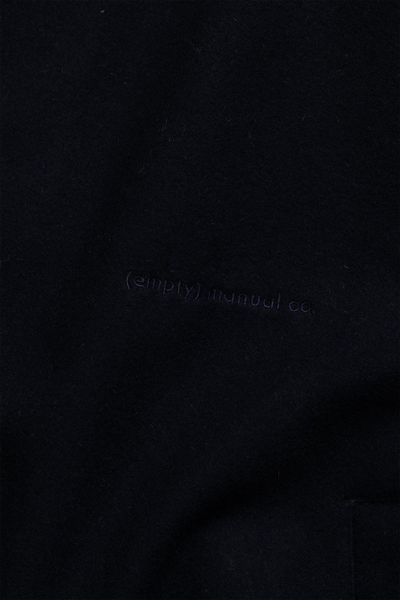 (empty) manual co. wool blend blouson jacket/ indigo black - GROGROCERY