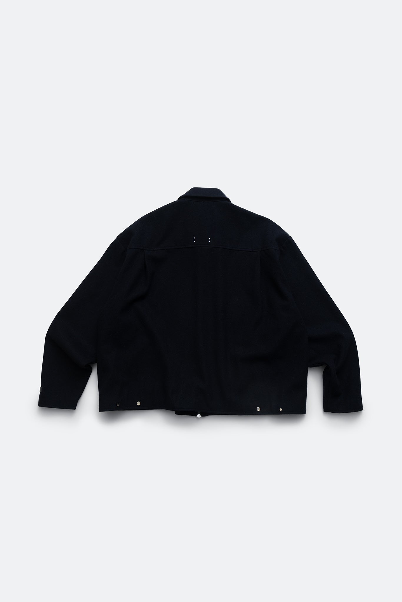 (empty) manual co. wool blend blouson jacket/ indigo black - GROGROCERY