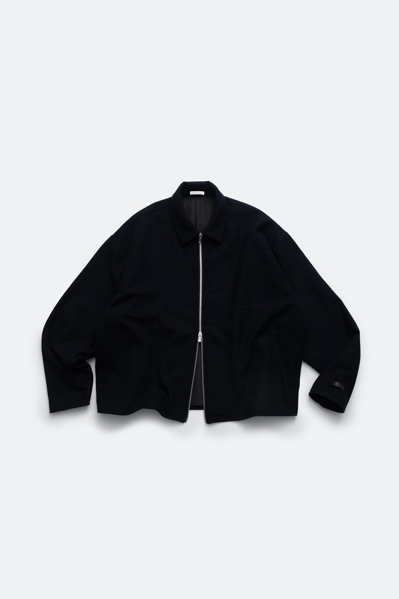(empty) manual co. wool blend blouson jacket/ indigo black - GROGROCERY