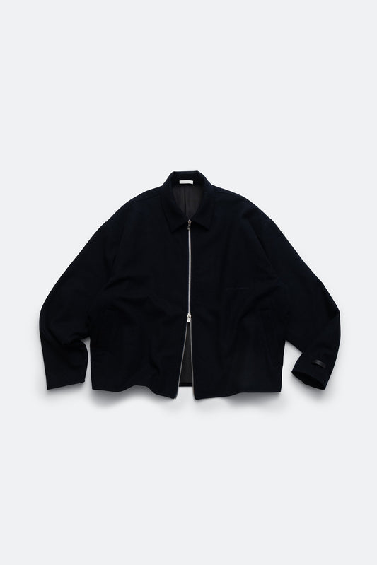 (empty) manual co. wool blend blouson jacket/ indigo black - GROGROCERY