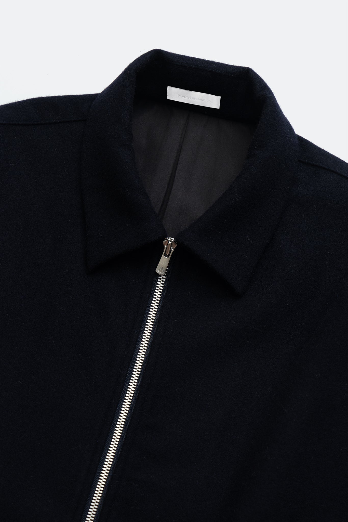 (empty) manual co. wool blend blouson jacket/ indigo black - GROGROCERY