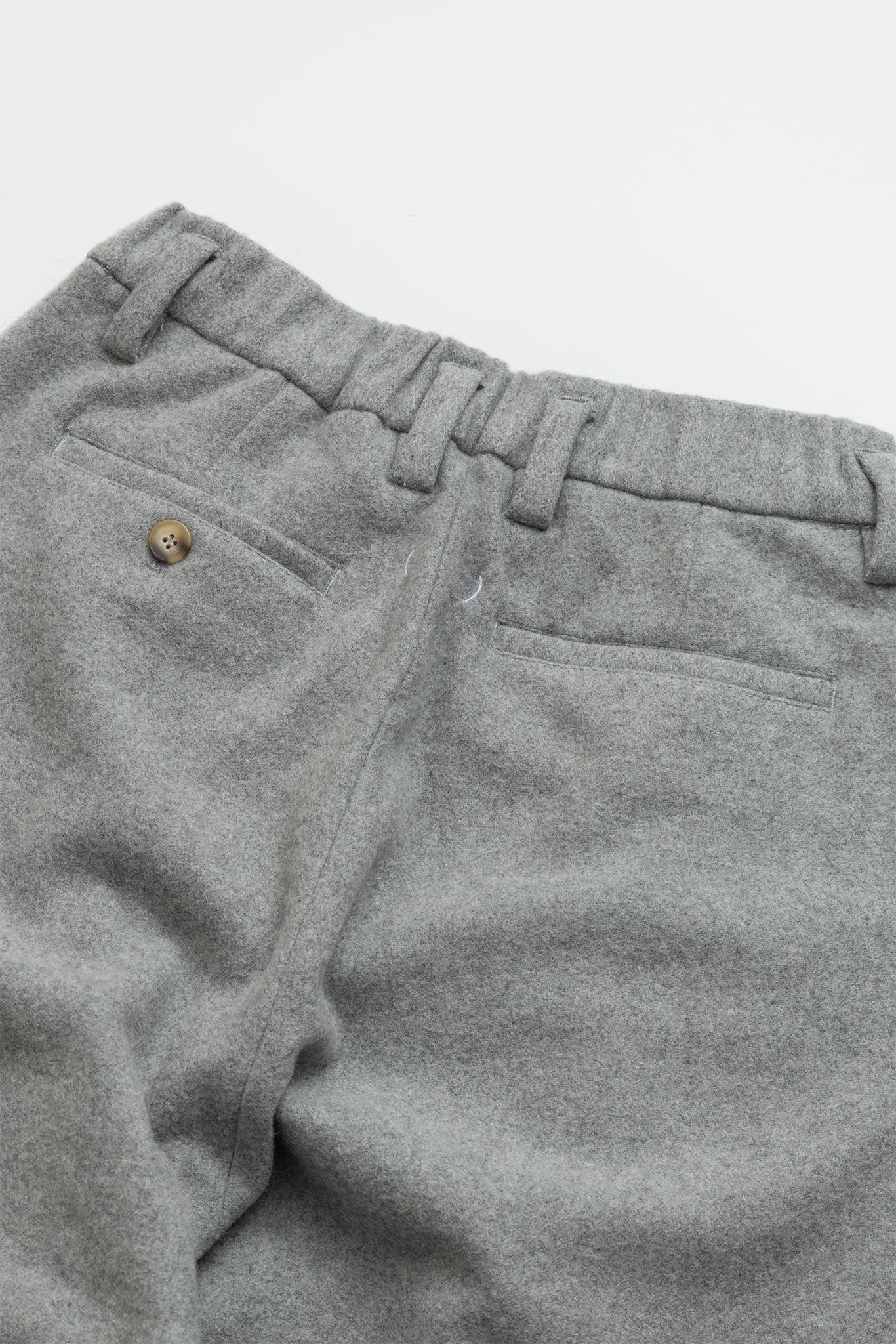 (empty) manual co. wool blend pleated pants/ grey - GROGROCERY