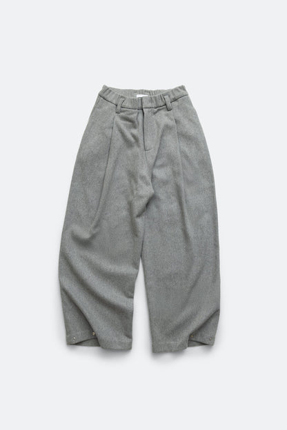 (empty) manual co. wool blend pleated pants/ grey - GROGROCERY