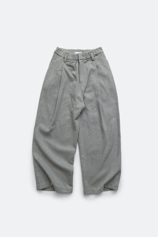 (empty) manual co. wool blend pleated pants/ grey - GROGROCERY