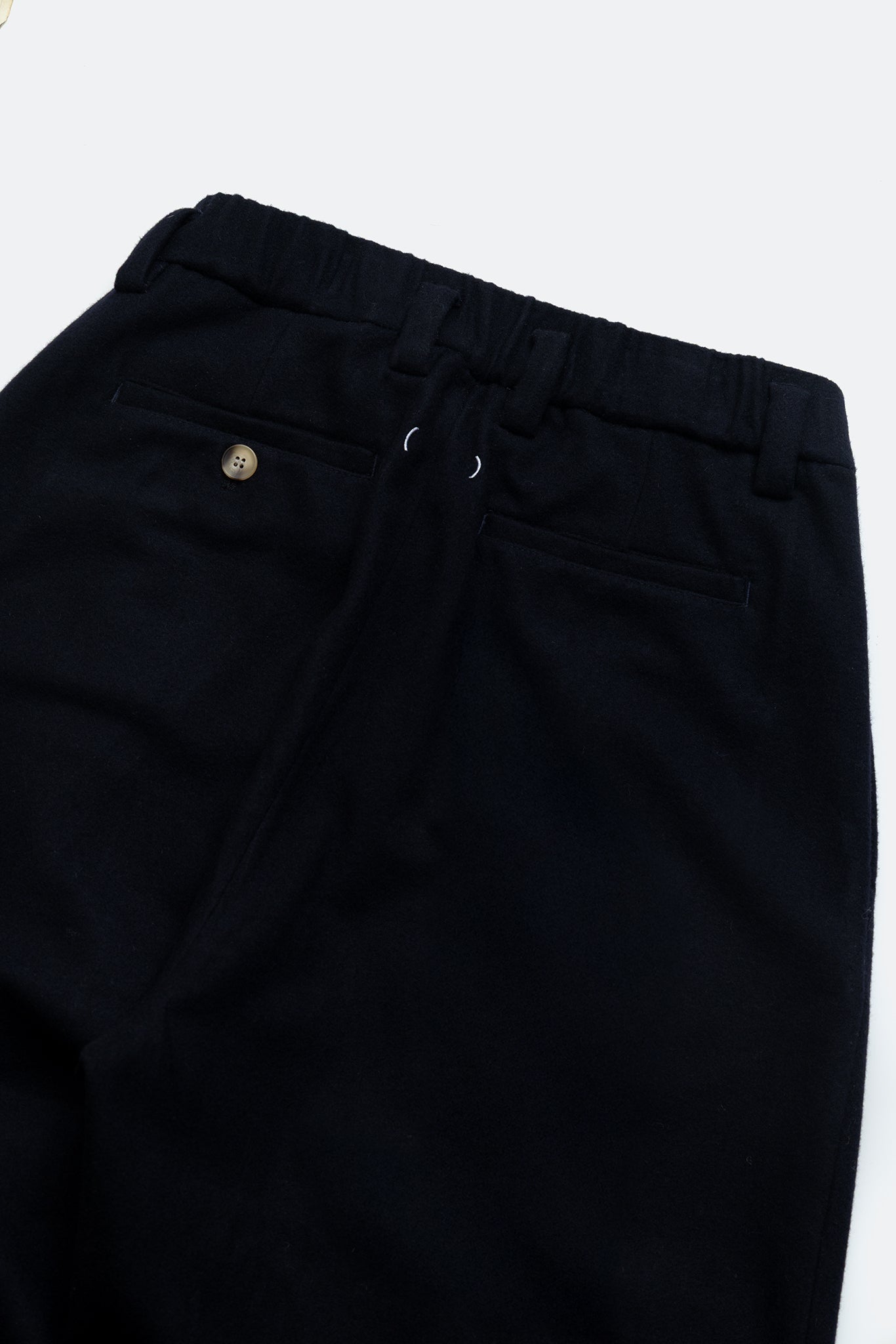 (empty) manual co. wool blend pleated pants/ indigo black - GROGROCERY