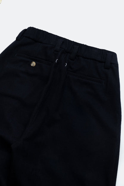 (empty) manual co. wool blend pleated pants/ indigo black - GROGROCERY