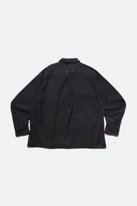 (empty) manual co. zip up shirt jacket/ black - GROGROCERY