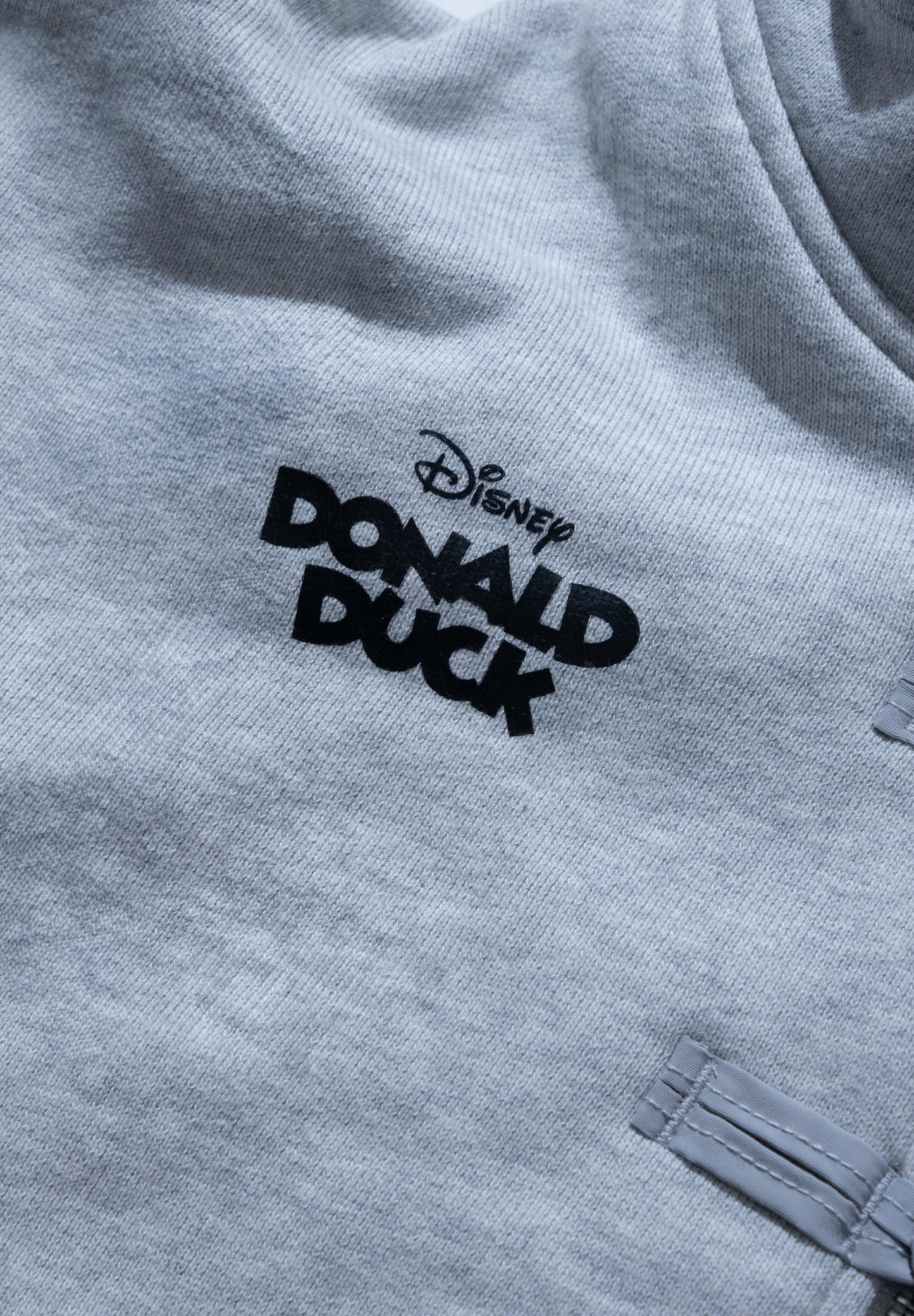 URDU X NEEDLESS DONALD DUCK KUNG FU ZIP UP HOODIE/ GREY
