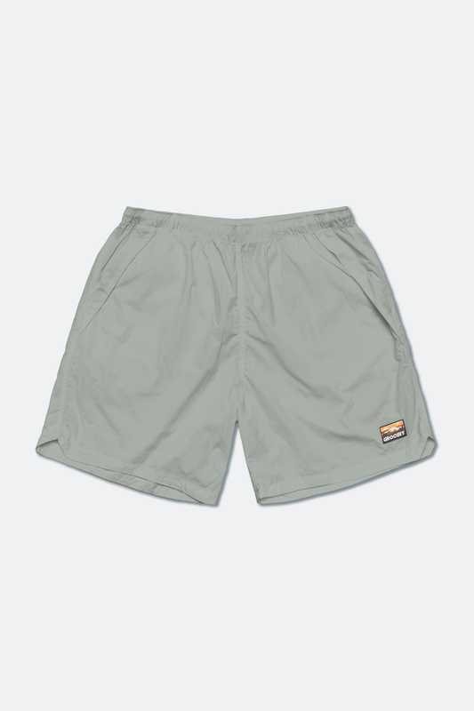 GROCERY DAILY NYLON SHORTS/ GREIGE