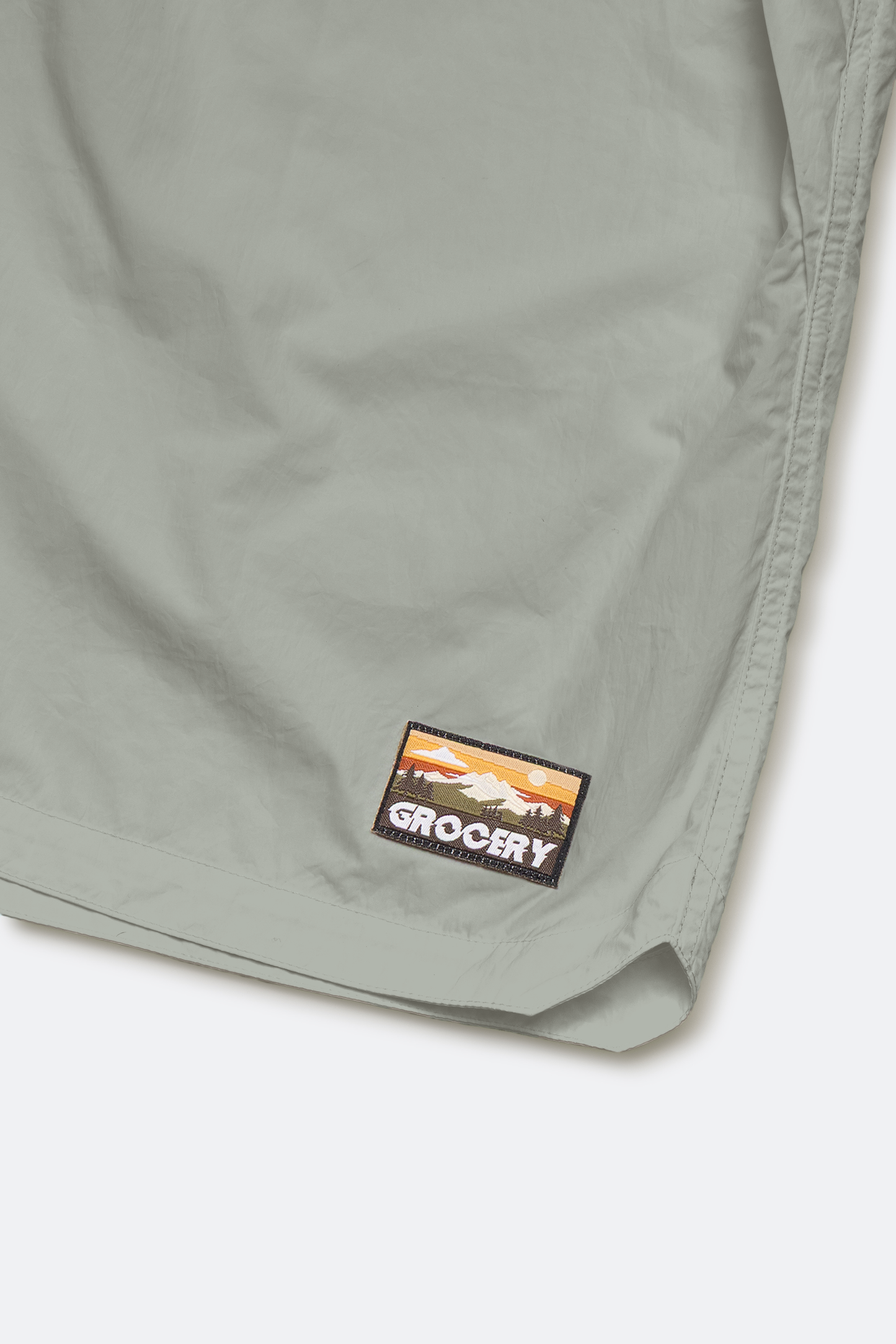 GROCERY DAILY NYLON SHORTS/ GREIGE