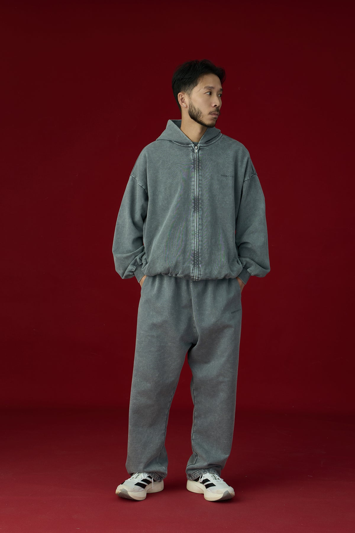 GROCERY BASIC WASHED SWEATPANTS/ GREY