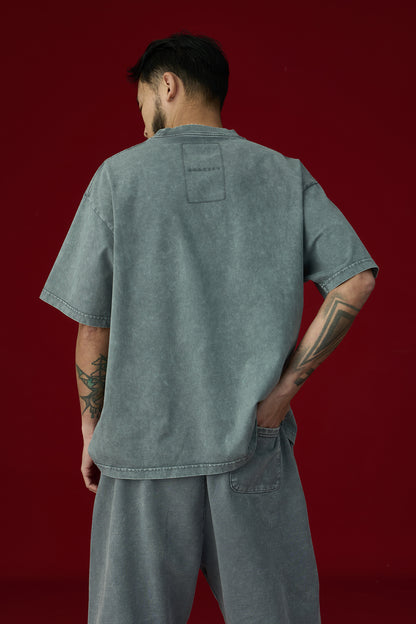 GROCERY BASIC WASHED BOXY TEE/ GREY