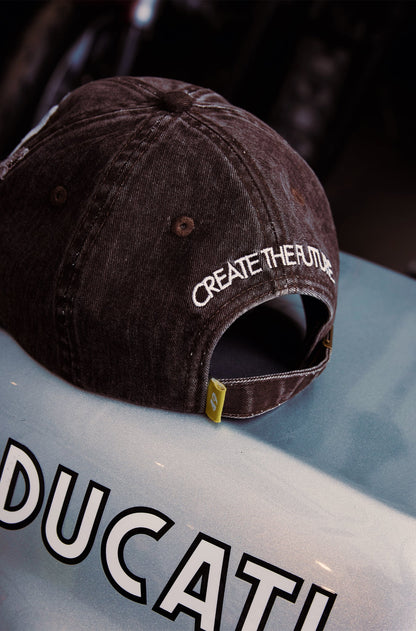 gro. by DM DISTRESSED LOGO CAP/ WASHED BROWN - GROGROCERY