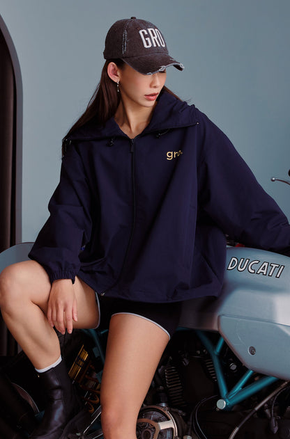 gro. by DM LIGHTWEIGHT PARKA JACKET/ NAVY - GROGROCERY