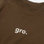 gro. By YH DISTRESSED LOGO TEE/ WALNUT BROWN - GROGROCERY