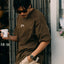 gro. By YH DISTRESSED LOGO TEE/ WALNUT BROWN - GROGROCERY