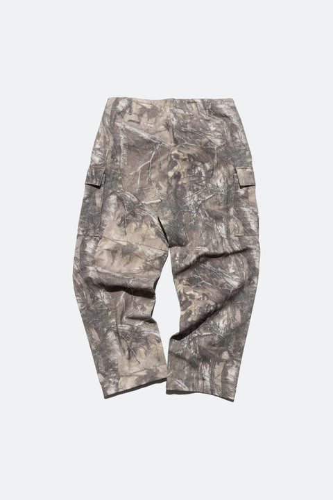 gro. By YH LIGHT WASHED WIDE LEG CARGO PANTS/ REAL TREE CAMO - GROGROCERY